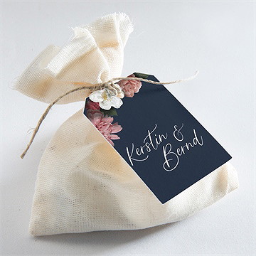 Geschenkanhänger Hochzeit nachtblumen - Vue 2