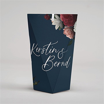 Geschenkbox Hochzeit Nachtblumen - Schachtel - vue 4