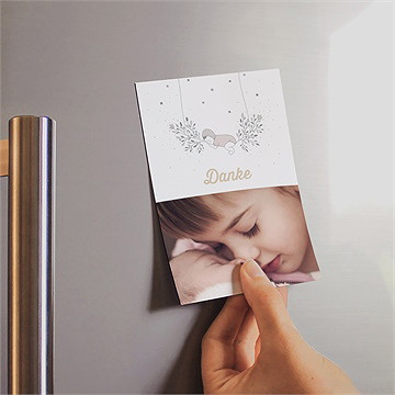 Dankeskarte Geburt süße träume - Vue 2