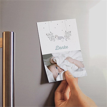 Dankeskarte Geburt schöne träume - Vue 2