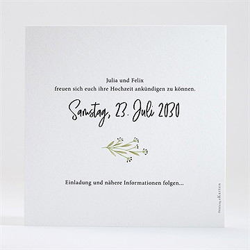 Save the Date Karte landkunst - Vue 2