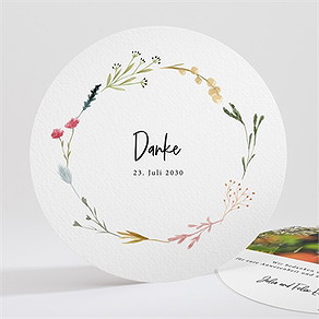 Dankeskarte Hochzeit landkunst