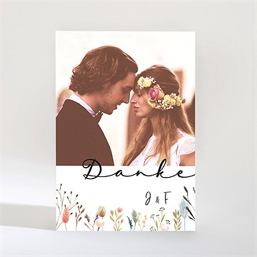 Dankeskarte Hochzeit landkunst - magnet