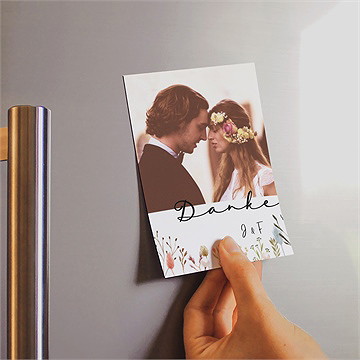 Dankeskarte Hochzeit landkunst - magnet - Vue 2