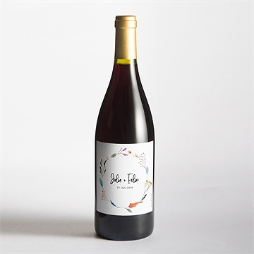 Flaschenetikett Hochzeit landkunst - Vue 2