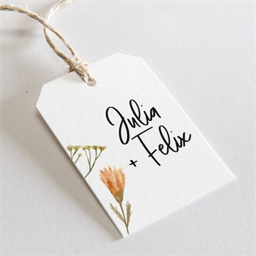 Geschenkanhänger Hochzeit landkunst - schachtel