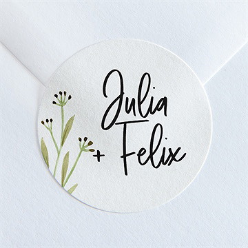 Aufkleber Hochzeit landkunst