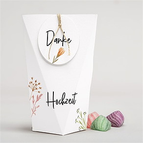 Geschenkbox Hochzeit landkunst - schachtel