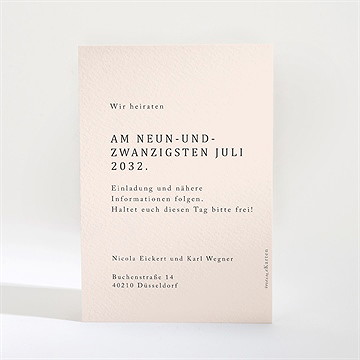 Save The Date Karte Umarmung - Vue 2