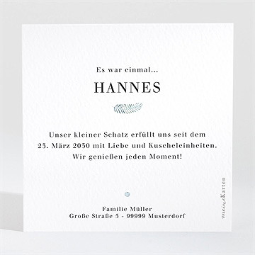 Geburtskarte blätterrahmen - Vue 2