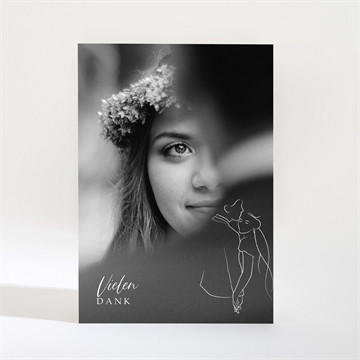 Dankeskarte Hochzeit skizze