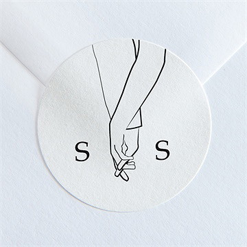 Aufkleber Hochzeit skizze