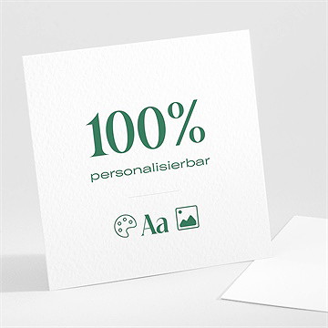 Dankeskarte Geburt Blanco - 9,5X9,5Cm (N301183)