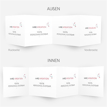 Geburtskarte Blanco - 10X10cm (N83131) - Vue 4