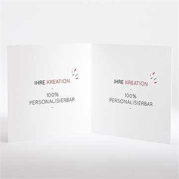 Geburtskarte Blanco - 15X15cm (N46127) - Vue 2