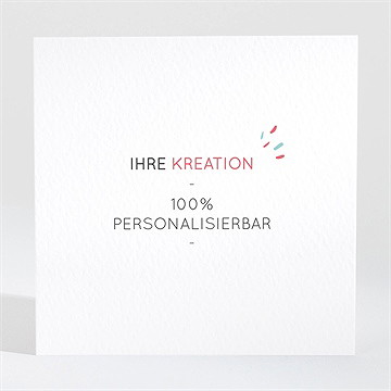 Dankeskarte Hochzeit blanco - 9,5x9,5cm (n3001666)