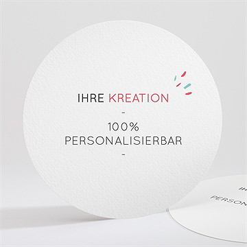 Menükarte Kommunion blanco - rund*13,5cm (n321146)