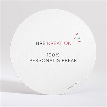 Menükarte Kommunion blanco - rund*13,5cm (n321146) - Vue 2