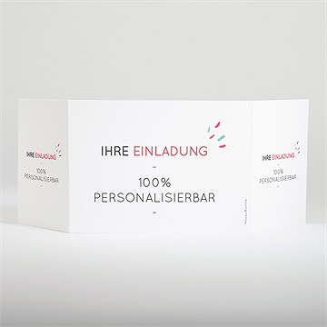 Hochzeitseinladung Blanco - 10,5X14,5Cm (N70183) - vue 3