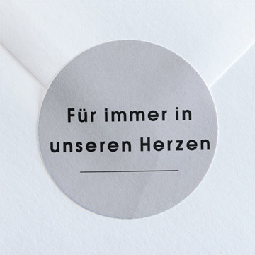 Aufkleber Trauer Abschied