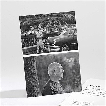 Trauerdanksagung Fotoauswahl