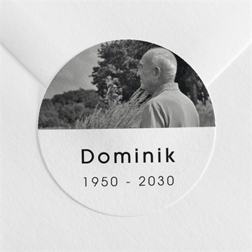 Aufkleber Trauer fotoauswahl