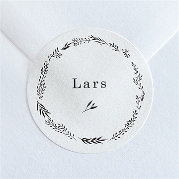 Aufkleber Trauer filigraner blätterkanz