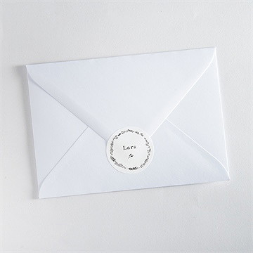 Aufkleber Trauer filigraner blätterkanz - vue 3