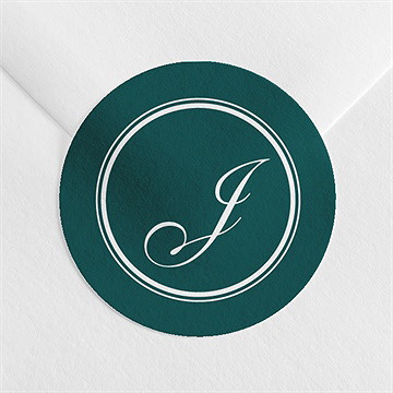 Aufkleber Trauer Zartes Monogramm