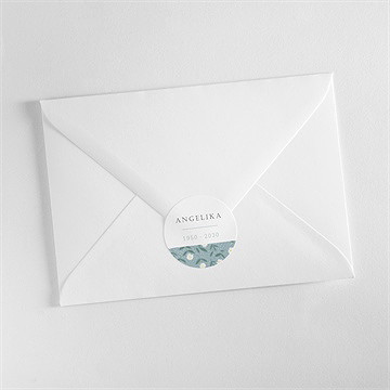 Aufkleber Trauer Blumige Skizze - vue 3