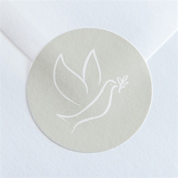 Aufkleber Trauer Taube der hoffnung