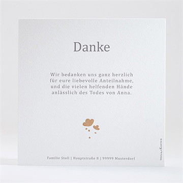 Trauerdanksagung kraftprägung - Vue 2