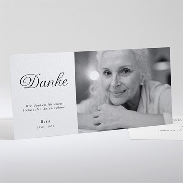 Trauerkarte Schöne erinnerung - silber