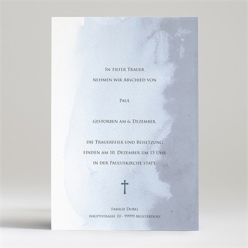 Trauerkarte zarter aquarellgruß - Vue 2