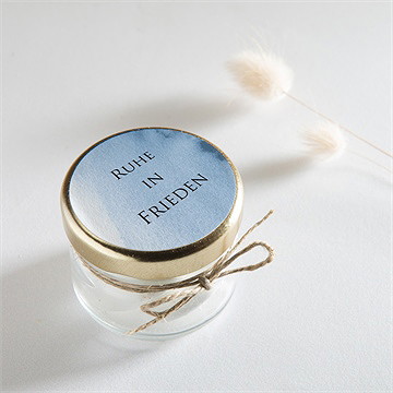 Aufkleber Trauer Zarter Aquarellgruß - Vue 2