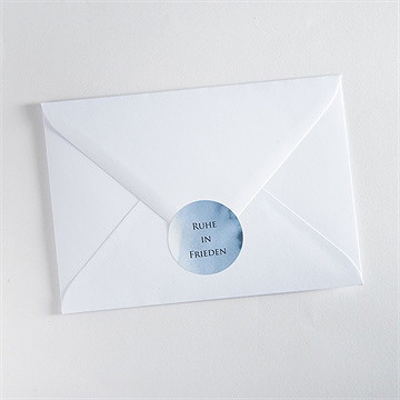 Aufkleber Trauer Zarter Aquarellgruß - vue 3