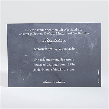 Trauerkarte besinnung - Vue 2