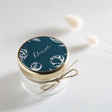 Aufkleber Trauer Blumenzeichnung - Vue 2