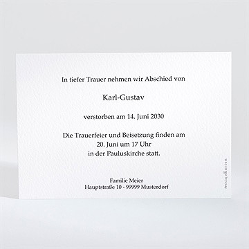 Trauerkarte sanfter traum - Vue 2