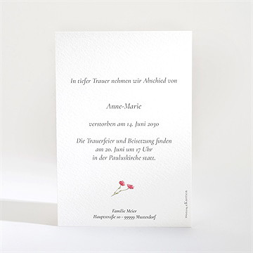 Trauerkarte in gedenken - Vue 2