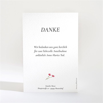 Trauerdanksagung In Gedenken - Vue 2