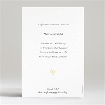 Trauerkarte wilde blume - Vue 2