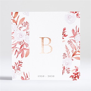 Trauerkarte rotes blumenbeet