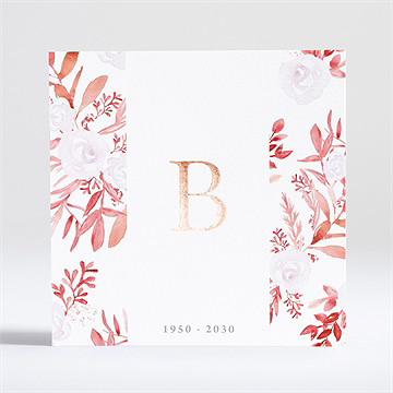 Trauerkarte rotes blumenbeet