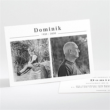 Trauerkarte letzer gruß