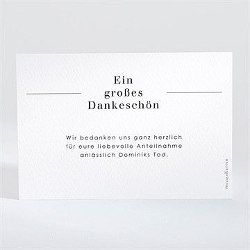 Trauerdanksagung Letzer Gruß