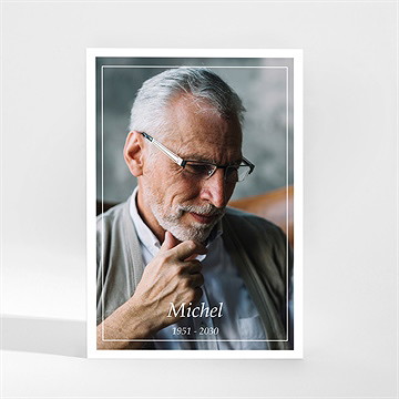 Trauerdanksagung Schönes Portrait - Magnet 2