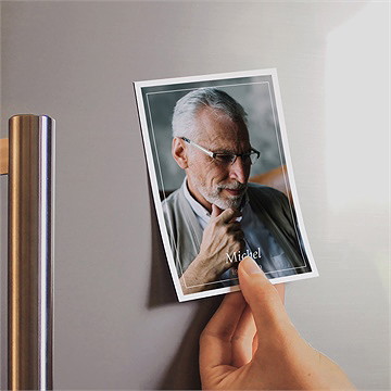 Trauerdanksagung Schönes Portrait - Magnet 2 - Vue 2