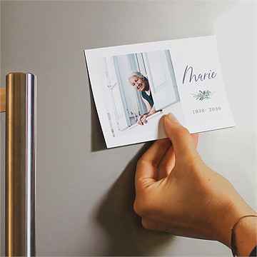 Trauerkarte souvenir - magnet - Vue 2