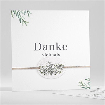 Trauerdanksagung memento - saatpapier